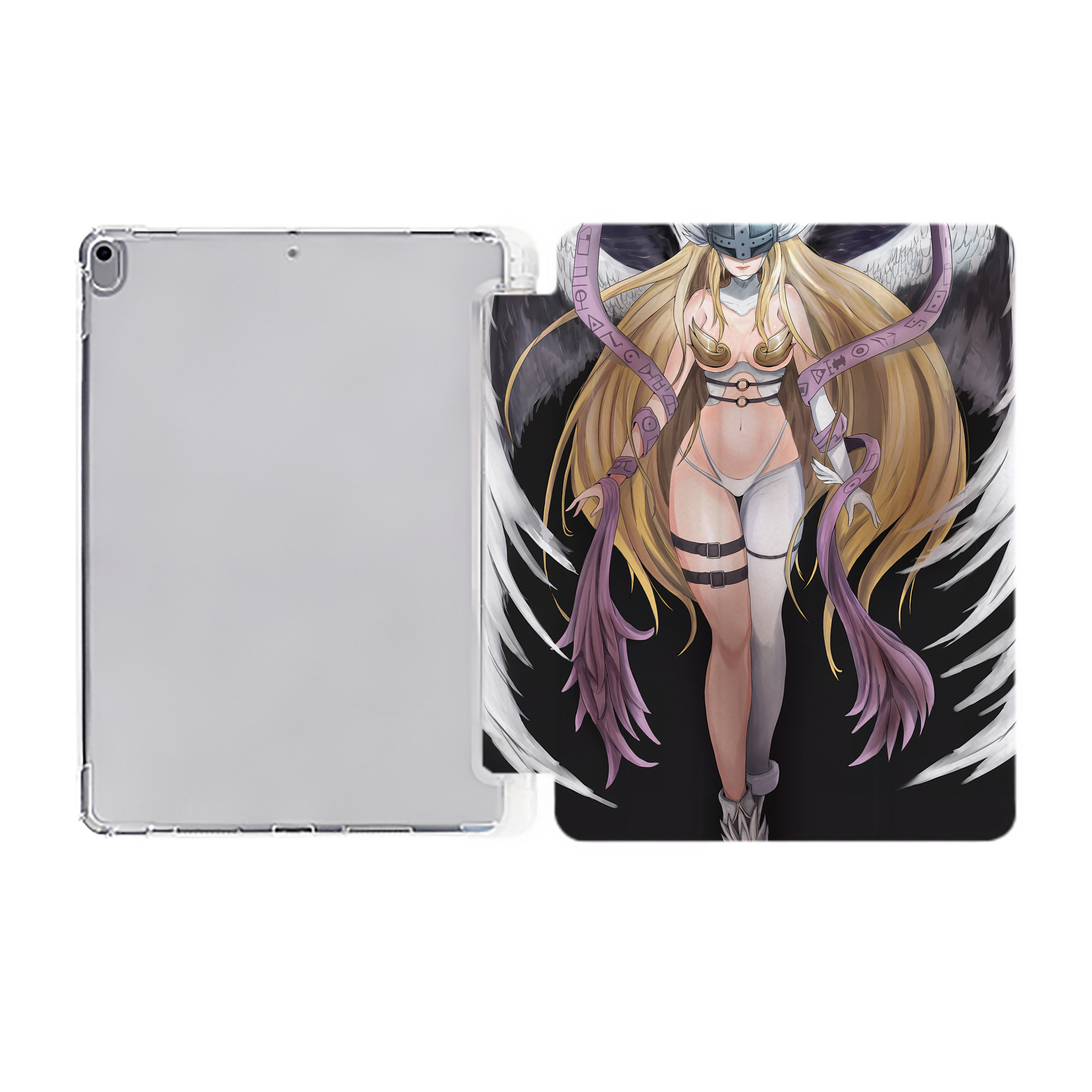 （画像用） Digimon デジタルモンスター/デジモン IPad ケース ペン収納付き 三つ折りスタンド PUレザー×シリコン 対応機種9.5/10.5/10.9インチ